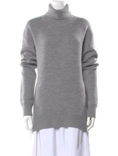 Pre-owned Totême Wool Turtleneck Sweater In Gray
