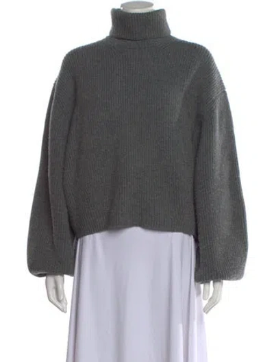 Pre-owned Totême Wool Turtleneck Sweater In Gray
