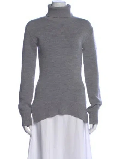 Pre-owned Totême Wool Turtleneck Sweater In Gray