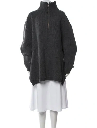 Pre-owned Totême Wool Turtleneck Sweater In Green