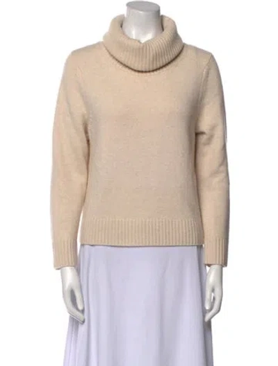 Pre-owned Totême Wool Turtleneck Sweater In Neutral