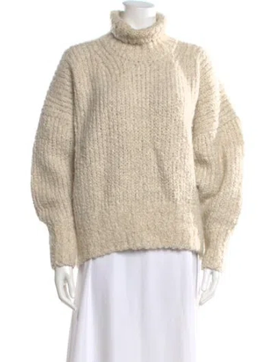 Pre-owned Totême Wool Turtleneck Sweater In Neutral