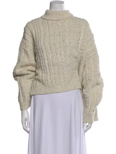 Pre-owned Totême Wool Turtleneck Sweater In Neutral