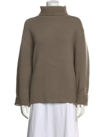 Pre-owned Totême Wool Turtleneck Sweater In Neutrals