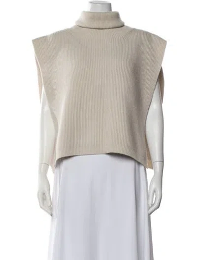 Pre-owned Totême Wool Turtleneck Sweater In Neutrals