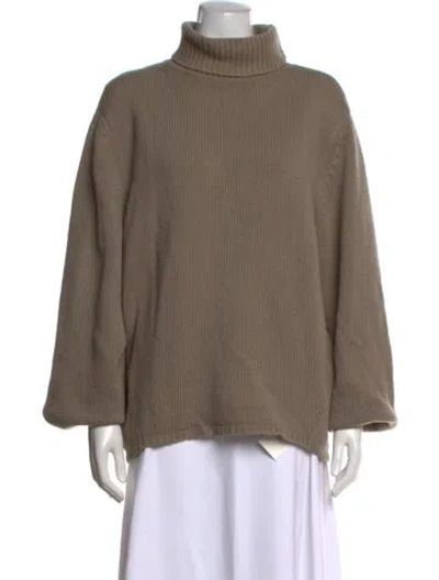 Pre-owned Totême Wool Turtleneck Sweater In Neutrals