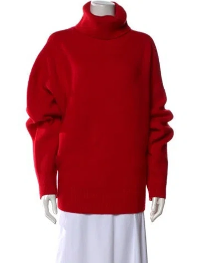 Pre-owned Totême Wool Turtleneck Sweater W/ Tags In Red