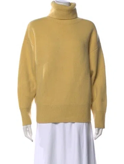 Pre-owned Totême Wool Turtleneck Sweater In Yellow