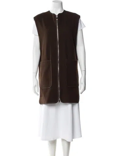 Pre-owned Totême Wool Vest In Brown