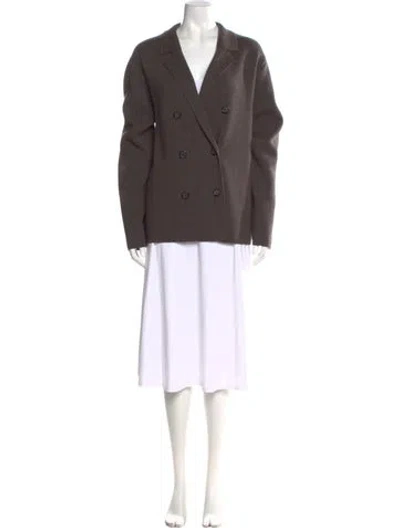 Pre-owned Totême Wool V-neck Sweater In Brown