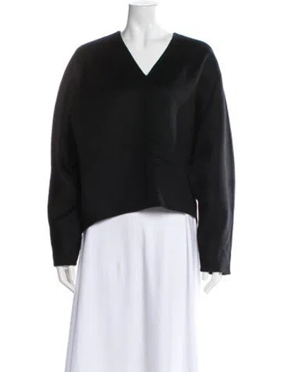 Pre-owned Totême Wool V-neck Sweater In Gray