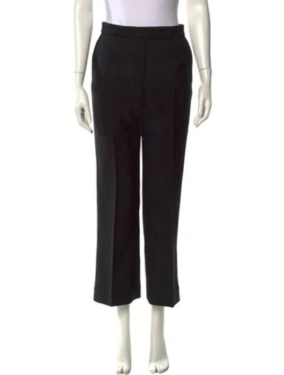 Pre-owned Totême Wool Wide Leg Pants In Black