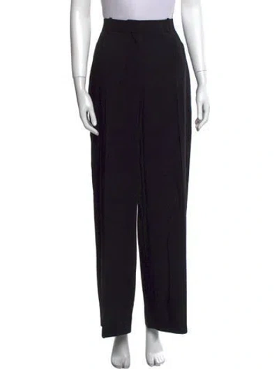 Pre-owned Totême Wool Wide Leg Pants In Black