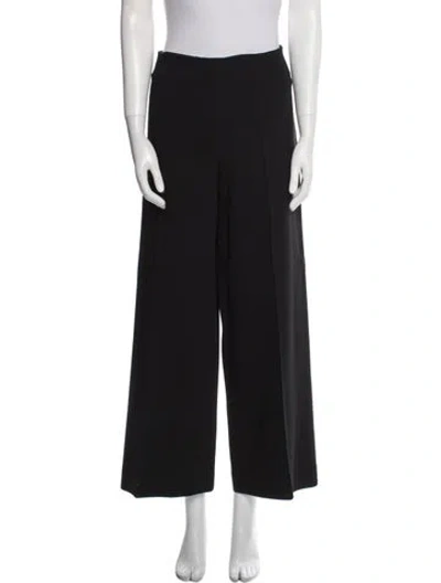 Pre-owned Totême Wool Wide Leg Pants In Black