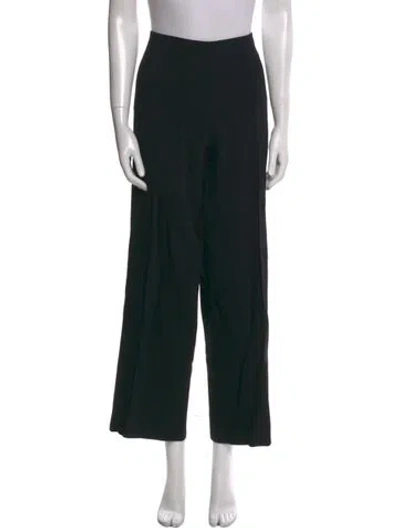 Pre-owned Totême Wool Wide Leg Pants In Black