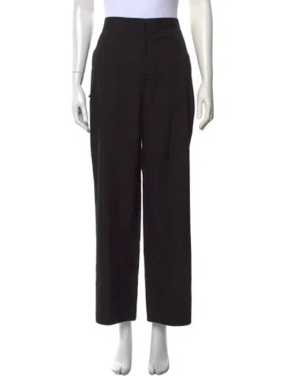 Pre-owned Totême Wool Wide Leg Pants In Black