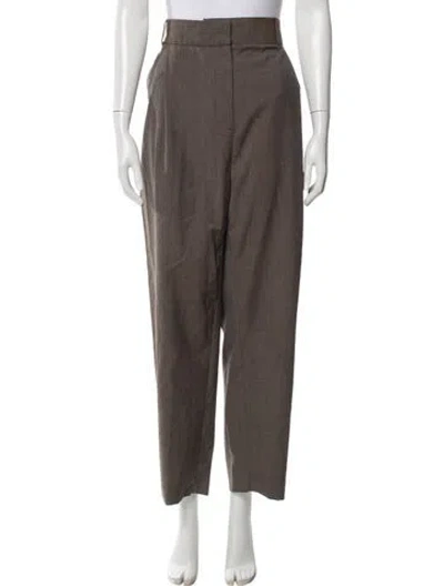 Pre-owned Totême Wool Wide Leg Pants In Brown