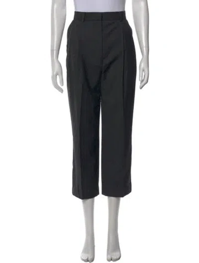 Pre-owned Totême Wool Wide Leg Pants In Gray