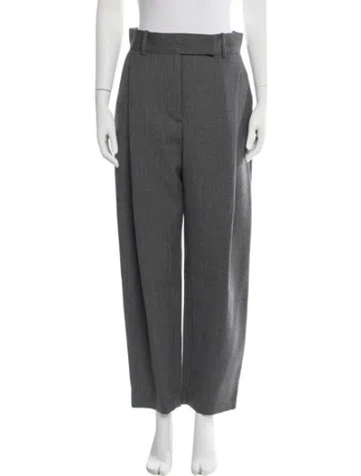 Pre-owned Totême Wool Wide Leg Pants In Grey
