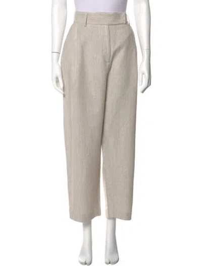 Pre-owned Totême Wool Wide Leg Pants In Neutral