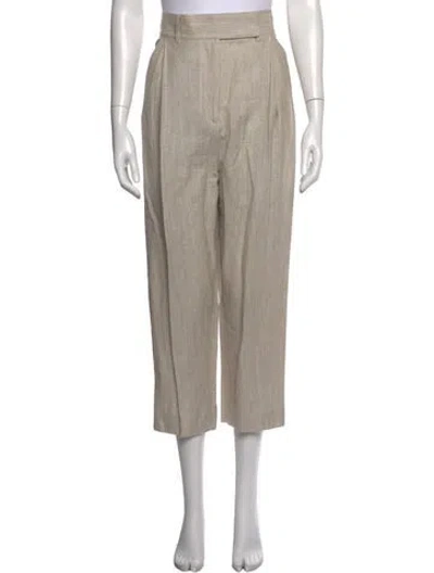 Pre-owned Totême Wool Wide Leg Pants In Neutrals