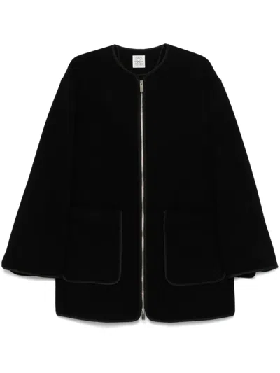 TOTÊME TOTEME WOOL ZIPPED JACKET