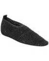 Totême Toteme Woven Leather Ballerina Flat In Black