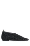 Totême Womens Black Woven-texture Leather Ballet Flats Eur 36 / 3 Uk In Black
