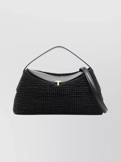 Totême Woven Leather Handheld Shoulder Bag