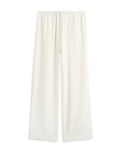 Totême Woven Stripe Drawstring Pants In White