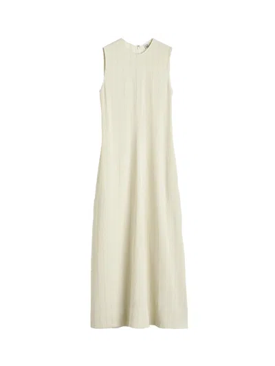 Totême Toteme Woven Stripe Dress Ecru