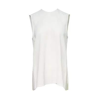 Totême Woven Stripe Top In White