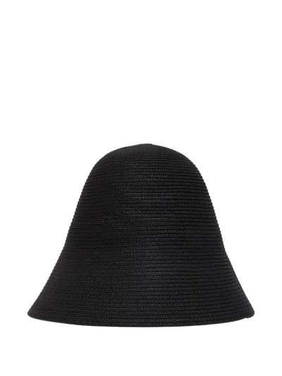Totême Toteme Paper Straw Sun Hat In Black