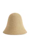 Totême Sun Hat Wide Brim Straw Design Lightweight In Neutral