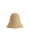 Totême Sun Hat Wide Brim Straw Design Lightweight In Brown