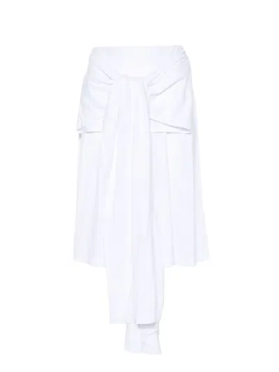 Totême Wrap-waist Pleated Shorts In White
