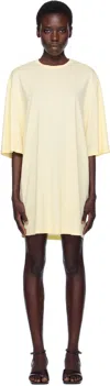 Totême Yellow Relaxed Tee Minidress In Yellow