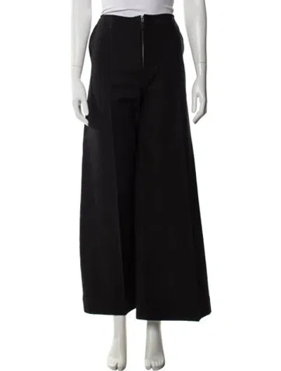 Pre-owned Totême Zip Front Wide Trousers Wide Leg Pants In Black