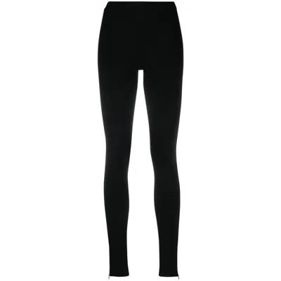 Totême Zip Leggings In Black
