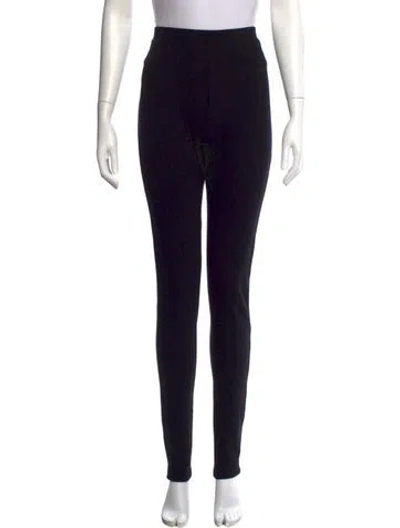 Pre-owned Totême Zip Leggings Skinny Leg Pants In Black