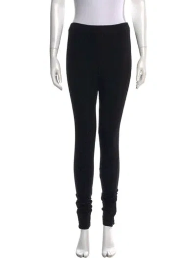 Pre-owned Totême Zip Leggings Skinny Leg Pants In Black