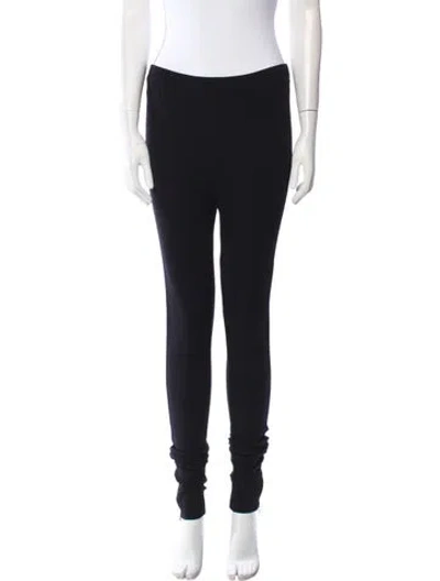 Pre-owned Totême Zip Leggings Skinny Leg Pants In Black