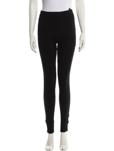 Pre-owned Totême Zip Leggings Skinny Leg Pants In Black