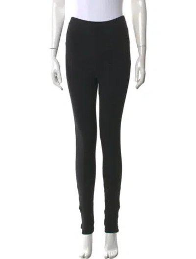 Pre-owned Totême Zip Leggings Skinny Leg Pants In Black