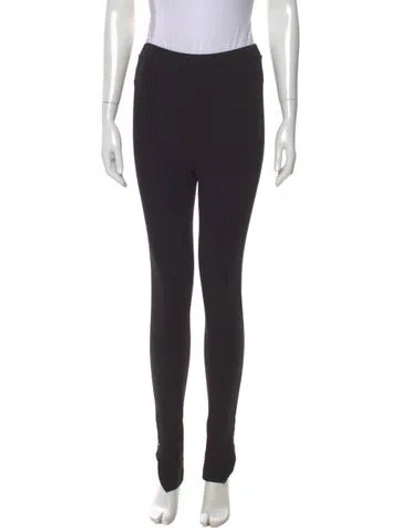 Pre-owned Totême Zip Leggings Skinny Leg Pants In Black
