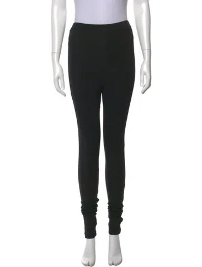 Pre-owned Totême Zip Leggings Skinny Leg Pants In Black
