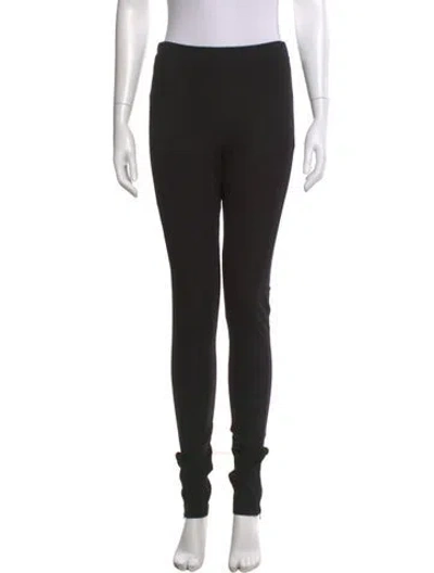 Pre-owned Totême Zip Leggings Skinny Leg Pants In Black