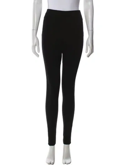 Pre-owned Totême Zip Leggings Skinny Leg Pants In Black
