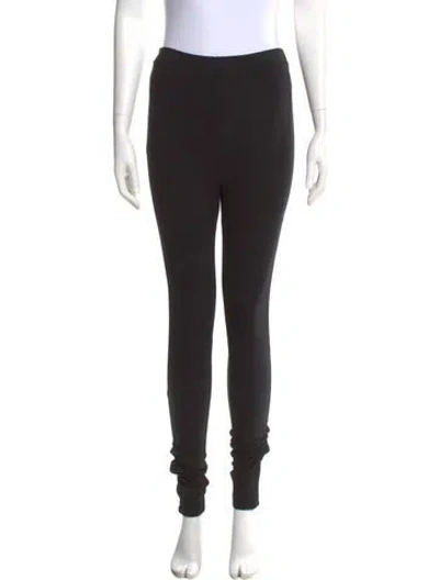 Pre-owned Totême Zip Leggings Skinny Leg Pants In Black