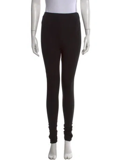 Pre-owned Totême Zip Leggings Skinny Leg Pants In Black
